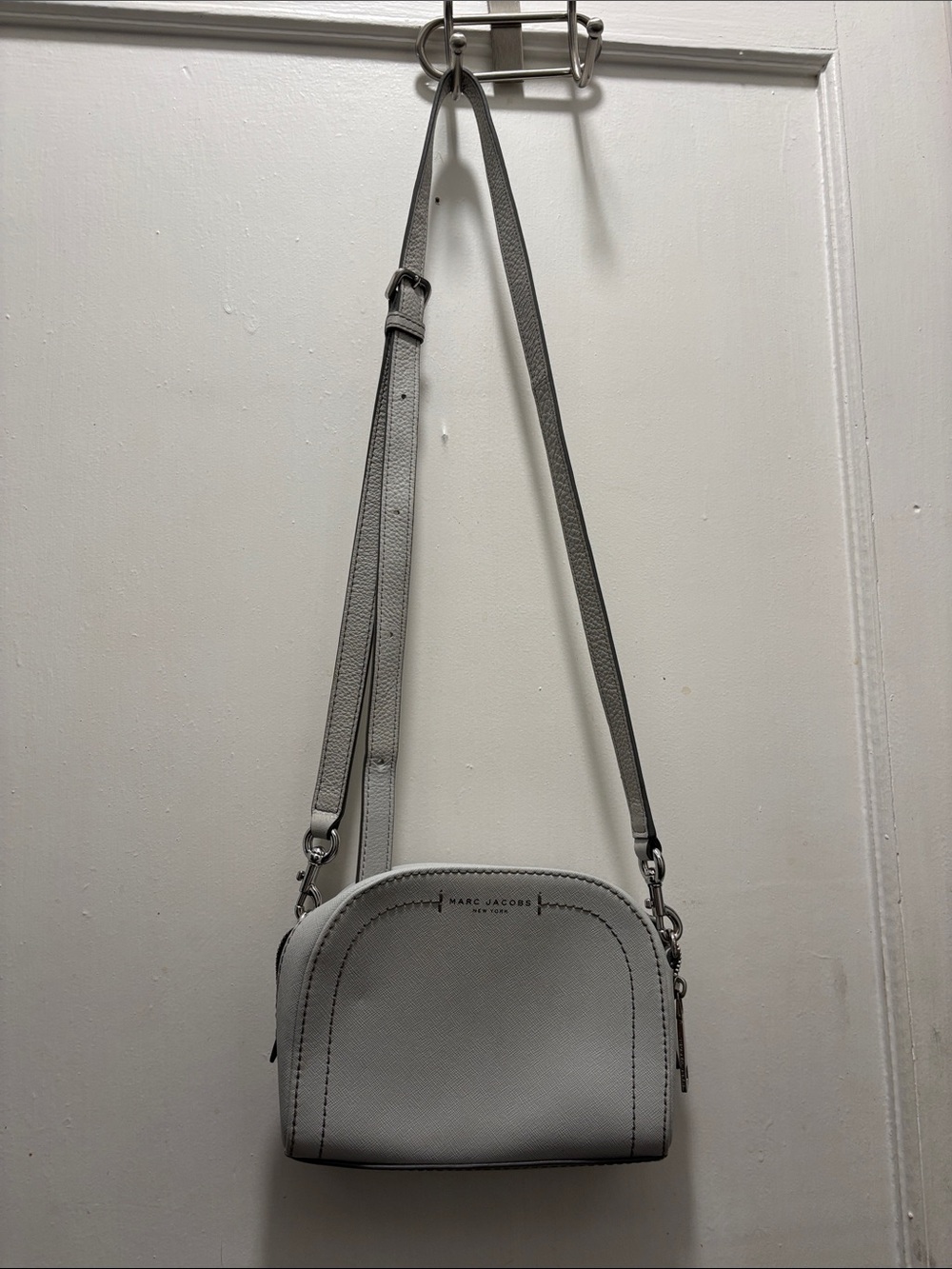 Marc Jacobs Light Gray Dome Crossbody Bag